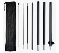 Kit per bandiera a piuma 8ft con picchetto da , adatta per bandiere a piuma 1.6x6.6ft/1.6x6.1ft, in di alluminio con in fibra di vetro, portatile per aziendale , senza bandiera