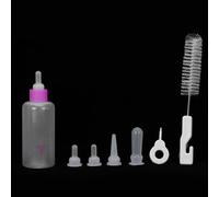 Kit per Biberon per Gattini, Biberon per Cuccioli per Allattamento 6 Pezzi 60ml Bottiglie per Gattini Sostituto del Latte per Gattini Sostituto del Latte per Gattini Kit per la