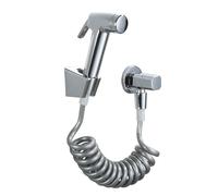 Kit per bidet con doccetta e doccetta per WC, con staffa a parete e tubo | Spruzzatore portatile per bidet con staffa da parete per una facile pulizia del bagno e per fare il bagno degli animali