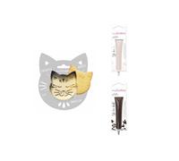 Kit per biscotti in rilievo Gatto + 2 Pennarelli al cioccolato bianco e marrone
