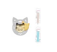 Kit per biscotti in rilievo - SCRAP COOKING - Gatto - Inox - Pennarelli al cioccolato - Riutilizzabile