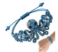 Kit per Braccialetti di Perline | Set Gioielli Fai-da-te Polpo 3D | Set per Creare Gioielli con Perline | Hobbisti principianti ragazze studenti casa laboratorio progetto scolastico compleanno