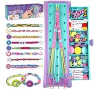 Kit per Braccialetti Ragazza, Arte e Artigianato Per Bambini Età 6-12 Braccialetto Amicizia Making Kit per Ragazze -Regali di Compleanno Ragazza 7 9 10 Anni-Bracciali Stringa Maker Giocattoli Imposta