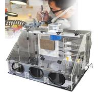 Kit per cabina spray per aerografo, con ventola di scarico da 40 W e riscaldatore regolabile, studio pieghevole per dipingere torte, artigianato, nail art, modelli giocattolo, legno, 70 x 47 x 40 cm