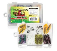 Kit per cacciatore di trote magnetiche, 20 corpi di Crawdad e 8 ganci a gambo lungo misura 6.