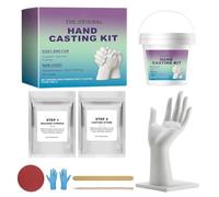 Kit per Calchi delle Mani in Gesso per Coppie | Stampo per Calchi in Gesso Fai da Te | Kit per Creare Mani Intrecciate,per Famiglia, Adulti, Regalo per Fidanzato, Fidanzata, San , Festa della Mamma,