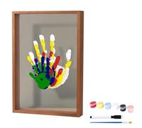 Kit per calco a mano con cornice per impronte di mani, coppia con kit di base, fai da te, per ricordi di famiglia, 5 ml, MTG185 (C, 31 x 22,4 cm)