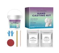 Kit per Calco delle Mani per Coppie - Set per Creare Calchi in Gesso Ricordo Fai da Te,Kit per Creare Mani Intrecciate - per Famiglia Adulti Amici Fidanzata Fidanzato San Festa della Mamma Natale