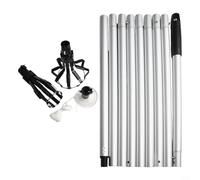 Kit per cambio lampadina telescopico con 2 gabbie per dita e ventosa per diversi tipi di lampadine, adatto per la manutenzione di casa o ufficio a soffitto