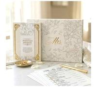 Kit per cambio nome dopo il matrimonio, include libro dei ricordi per anniversario per coppie, scatola per cambio nome personalizzata e album di ritagli è un regalo perfetto per la lista nozze per le
