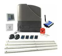 Kit per Cancelli Kit di sicurezza DC 12V 800KG. Apritazione elettrica scorrevole Apritore automatico con rack in acciaio a 4 metri(Kit8)