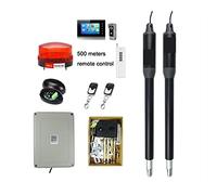 Kit per Cancelli Regolatore WiFi Attuatore lineare elettrico 300 kg Motore di apertura automatica del cancello a battente con doppio kit braccia spesse for vialetto(Gold)