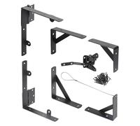 Kit per cancello per recinzione in legno, 1 set resistente anti abbassamento del cancello, angolare per , giardino, recinto, piscina, capanno porte