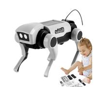 Kit per cani robot da montare da solo, giocattolo robot costruzione educativa per, sperimentazione scientifica su cani meccanici con design realistico, batteria a lunga durata, parti lisce F