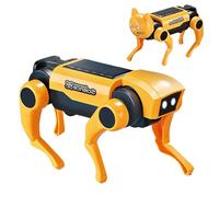 Kit per cani robotici fai-da-te, giocattolo a energia solare divertente, assemblaggio di cani meccanici staccabili, kit di scienze educative, progettato per bambini e adolescenti curiosi