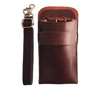 kit per capelli del salone, Borsa porta forbici in pelle for parrucchiere, barbiere, toelettatura animali, multicolore, confezione da 3(D)