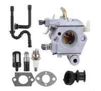 Kit per carburatore in alluminio 024AV 024S MS240 MS260 sega per | Su misura per WT-194, facile montaggio, prestazioni a vuoto stabili, alluminio robusto, per uso esterno