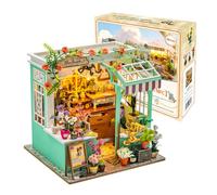 Kit per casa delle bambole in legno, decorazione creativa, kit fai da te con illuminazione a LED, modello 3D, regali creativi per amici e parenti (senza custodia antipolvere)