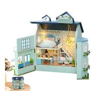 Kit Per Casa Delle Bambole - In Legno | Kit Casa In Miniatura Con Pannelli Per Porte Apribili |Mini Kitt Per La Caasa | Castello Romantico | Decorazione Domestica Bambini E Adulti,