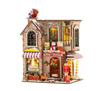 Kit per casa delle bambole in miniatura: modello di assemblaggio 3D fai da te per adulti con luci a LED, decorazione per la casa, perfetto per il tempo libero e la creatività degli adulti