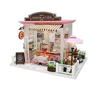 Kit per casa fai da te in miniatura dollhouse con luci Led e mobili set regalo
