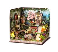 Kit per casa in miniatura, modello di casa fatto a mano, kit di costruzione per biblioteca, classe, libreria, esposizione per adolescenti e adulti, decorazione per la casa delle vacanze