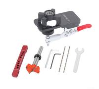 Kit per cerniere da 35 mm che supporta cerniere standard a tazza con controllo della profondità regolabile e distanza dai bordi di 5 mm per ante dell'armadio