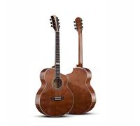 Kit per chitarra acustica per principianti con custodia, accordatore, tracolla, corde, plettri, capotasto, ideale per adulti e ragazzi per imparare e fare pratica