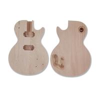 Kit Per Chitarra Fai Corpo Della Chitarra Elettrica Parti Semilavorate Mogano Doppio Pezzo Di Legno