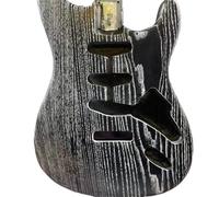 Kit Per Chitarra Fai Il prodotto semilavorato ondulato nero del corpo è adatto per la chitarra elettrica ST