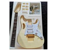 Kit Per Chitarra Fai Kit Di Produzione Per Chitarra Elettrica Double Rocker Tiger Maple Basswood Corpo In Legno Massello(A14)