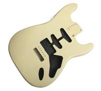 Kit Per Chitarra Fai Swamp Ash Center Split Body Adatto Per Chitarra Elettrica ST Verniciato(Yellow)