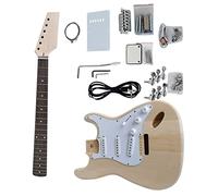 kit per chitarra incompiuto 39 Pollici Set Completo Kit Chitarra Elettrica Fai-da-te Corpo In Tiglio Manico In Acero Tutto L'hardware Non Finito (Color : 01)