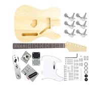 Kit per Chitarra incompiuto Kit Chitarra Elettrica Fai-da-Te 6 Corde 22 Tasti Manico in Tiglio Corpo Guitarra Parti Accessori Strumento Musicale