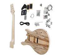 kit per chitarra incompiuto Kit Per Chitarra Elettrica Fai-da-te Incompiuta Da 38 Pollici Corpo In Tiglio Collo In Acero Duro Con Tutti Gli Accessori (Color : 02)
