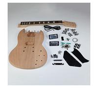 Kit per Chitarra incompiuto Kit per Chitarra Elettrica Incompiuto Corpo in Mogano con Tutti Gli Accessori E Viti di Montaggio
