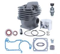 Kit per cilindro per pistone 44.7mm Per Motosega MS260 026 Kit | Compatibile MS260, 026, include per pistone, anelli, spinotto, valvola decompressione, per facile montaggio