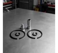 Kit per cilindro per pistone 55mm Installazione Rapida per facile | Include valvola decompressione, per ricambi specifici 537169771, 544006502, argento lucido