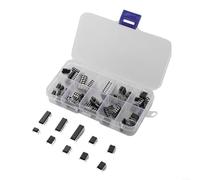 Kit per circuiti integrati DIP, 85 pezzi con 10 tipi di chip IC per circuiti logici e R, prese compatibili con prese per progetti elettronici fai da te, adatto per hobbisti e prototipazione