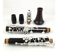Kit Per Clarinetto Clarinetto Sib Tune Ebony Nickel Silver Plated 17 Chiavi Grenadilla Sib