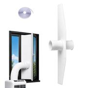 Kit per climatizzatore mobile per finestra, pannello di tenuta impermeabile con apertura a cerniera, set per finestra del condizionatore d'aria portatile, per casa, cucina, camera da , garage
