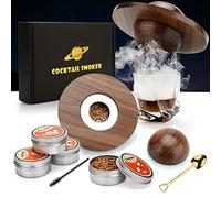 Kit per cocktail, set per fumatori con 4 trucioli di legno, regalo per la festa del papà, accessori per cocktail, bevande, bourbon, caffè-Walnut