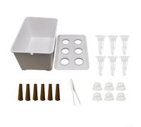 Kit per coltivare la coltura dell'acqua per interni, con sistema di irrigazione automatica e tazze per la propagazione di varie erbe (nero 1 set)