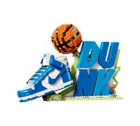 Kit per costruire le tue sneakers Set Nike Dunk x LEGO® con minifigura esclusiva - Blu TAGLIA UNICA