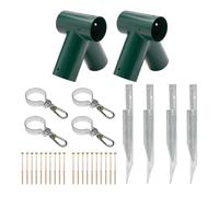 Kit per costruire un'altalena da giardino per bambini, prodotto nell'Unione europea (verde, 90°)