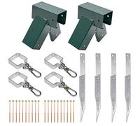 Kit per costruire un'altalena per parco giochi o da giardino, altalena per bambini, prodotto nell'Unione Europea (100°, verde)