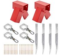 Kit per costruire un'altalena per parco giochi o da giardino, altalena per bambini, prodotto nell'Unione Europea (90°, rosso)