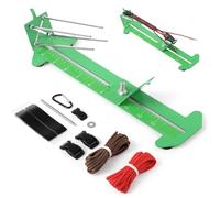 Kit per creare braccialetti con telaio regolabile, set di tessitura Paracord da 4 a 14, include strumenti, fibbie, moschettone e dadi filettati
