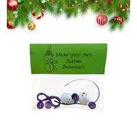 Kit Per Creare Decorazioni Natalizie Con Bottoni Fai Da Te - Materiali Per Realizzare Ciondoli Natalizi | Kit Per Decorazioni Natalizie Fai Da Te | Attività del Weekend Ragazzi Adulti Educatori Artist