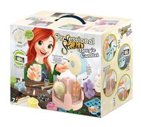 Kit per creare e decorare candele naturali 6 stampi 3 stampini cera di soia